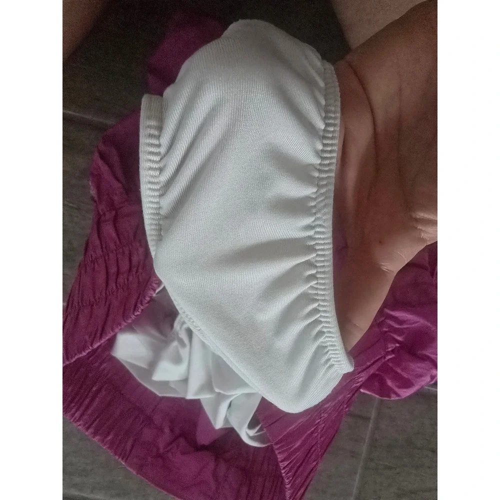 Free People‎ Movement Way Home Shorts Magenta Pink High Rise Smocked Running L